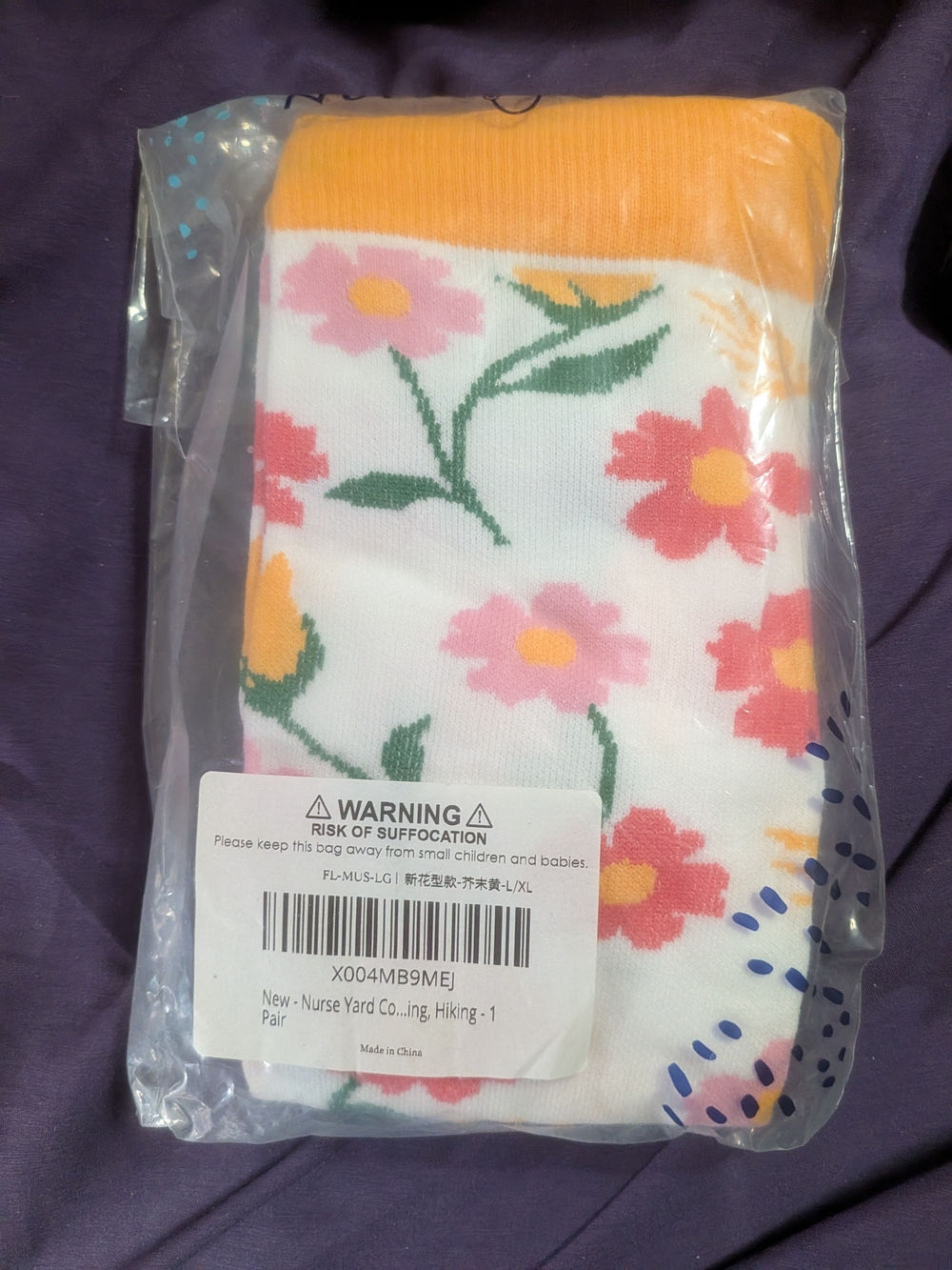 Nurse Yard Floral Compression Socks